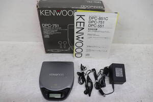 Y06/001 箱、取扱説明書付き KENWOOD ケンウッド DPC-751 ポータブルCDプレーヤー 通電確認済み 現状品