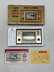 Nintendo 任天堂 GAME & WATCH ゲームウォッチ OCTOPUS オクトパス OC-22 動作未確認 箱説付