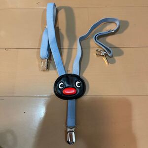 送料無料　ピングー　子供用サスペンダー　PINGU 水色　送料込み