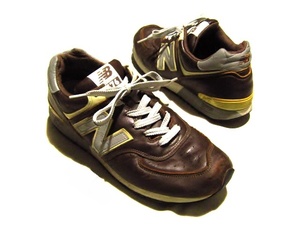 米国製 newbalance 576 茶革 27.5cm チョコレートブラウン レザー アメリカ製 USA ビンテージ M576CH ニューバランス