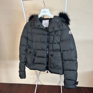 【美品】 MONCLER モンクレール ダウンジャケット BRYONEブリヨンファーカーキ00