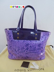 〔COLOURS〕 美品■コスミックトートＰＭ■Ｍ９３１６２■ビーチライン■コスミックブラッサム■PVC■LOUIS VUITTON