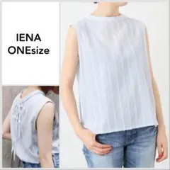 A0060【美品♪】IENA リボンドビー ノースリーブブラウス¥14, 300