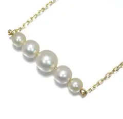 ミキモト パールネックレス K18 18金 アコヤ真珠 MIKIMOTO 極美品