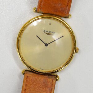 1円 不動品 腕時計 ロンジン LONGINES グランドクラシック L4.635.2 クォーツ メンズ ゴールド系 同梱不可