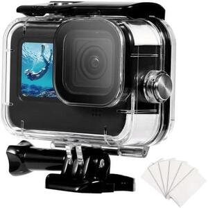 GoPro HERO 13 12 11 10 9 ゴープロ防水ケース 防水防塵保護 60m水深ダイビング ゴープロ用アクセサリー