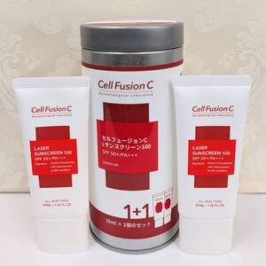 C-76826K【残量多】CellFusion C セルフュージョン Lサンクリーン100 SPF 50+ PA+++ 35ml×2 セット コスメ スキンケア 日焼け止め 未使用?