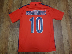 PSG パリサンジェルマン 正規品 ユニフォーム シャツ 2014/2015 サード ＃10 イブラヒモビッチ Mサイズ 中古美品