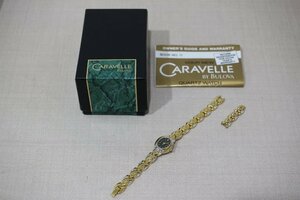 CARAVELLE BY BULOVA クオーツ 腕時計 コマ 箱付 動作未確認 5485