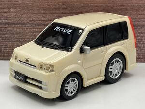 即決有★プルバックカー DAIHATSU ダイハツ ムーヴ MOVE カスタム L150系 パール 白 ドライブタウン★ミニカー