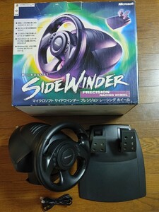 MICROSOFT SIDEWINDER PRECISION RACING WHEEL マイクロソフト サイドワインダー プレシジョン レーシング ホイール USB接続