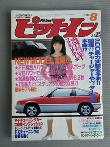 【自動車雑誌】ピットイン 1983年8月号◆芸文社◆表紙 荻野目慶子◆アコード/ビガー/バラードCR-X/ファミリアレーザー/シトロエンCX/他