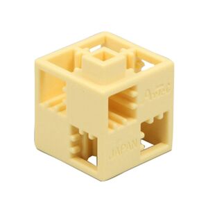 （まとめ買い）アーテック Artecブロック パーツ単品 基本四角 24P 薄黄 77742 〔×3セット〕