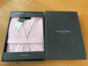 1円スタート◇未使用◇正規品◇BURBERRY バーバリー バスローブ　綿100% ピンク　サイズM