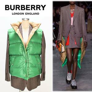 《BURBERRY バーバリー》新品 定価471,900円 イタリア製 羊毛100% 4WAY リバーシブルダウンベスト付ジャケットコート 40(L)A5068