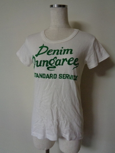 デニム&ダンガリー　DENIM&DUNGAREE　フロッキープリント　半袖　Tシャツ　カットソー　150