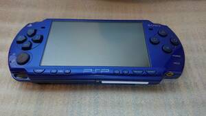 PSP「プレイステーション・ポータブル」 ブルー (PSP-2000)　動作確認済み