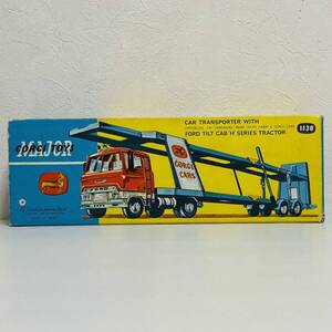 【中古品】CORGI TOYS コーギートイズ 1138 CAR TRANSPORTER WITH FORD TILT CAB H SERIES TRACTOR カートランスポーター トラクター