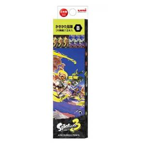 メール便発送 三菱鉛筆 かきかた鉛筆 六角 B スプラトゥーン3 1ダース(12本入) K5641B