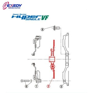 EXEDY エクセディ DH36D ハイパーシングルVF ZH02SDV (2)DISC ASSY RX-8