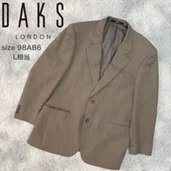 DAKS ダックス ツイード テーラード ジャケット ヘリンボーン L