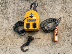 RYOBI リョービ WI-211 ウインチ 100V 荷上げ 揚程30ｍ 吊荷重200kg ホイスト ワイヤー リモコン付き