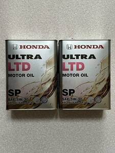 【8L】HONDA純正 ULTRA LTD 4L×2缶 5w30 API/SP GF-6 ホンダ ウルトラ マイルド グリーン ネクスト