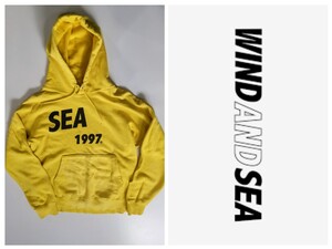 　WIND　AND　SEA　　ウィンダンシー　デザインパーカー　イエロー　M　