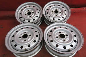 スチール ホイール 4本 トヨタ 純正 13×4.50B 4穴 PCD100 オフセット：約+34 ハブ径：約54mm (NR5) ★【H427】