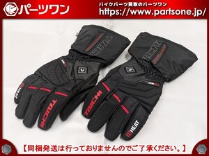 ●中古・美品●RSタイチ RST650 e-HEAT 電熱グローブ (ブラック/レッド) Lサイズ●[S]梱包●51838