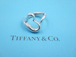 362451【1円スタート】TIFFANY&Co. ティファニー オープンハート エルサペレッティ 925 リング 指輪 4.9g