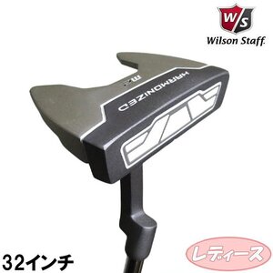 ★レディース Wilson ウィルソン ハーモナイズドパター M2 32インチ カバー付/マレットタイプ ★