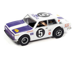 AUTO WORLD XTRACTION 1970 DATSUN 510 (WHITE) ダットサンブルーバード☆AFX/TYCO/HOスロットカー