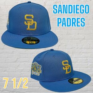 セール！新品71/2 サンディエゴ・パドレス　海外限定ニューエラ　水色　PADRES NEW ERA ダルビッシュ有　キャップ