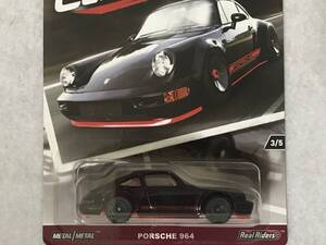 ホットウィール PORSCHE 964 黒 HotWheels ポルシェ 911 モダンクラシックス MODERN CLASSICS カーカルチャー CAR CULTURE リアルライダー