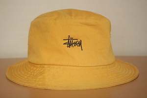 ★STUSSY★90sステューシーバケットハット台湾製ポケット付きヴィンテージ!!