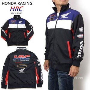 送込 新品 HONDA HRC ジャージ 黒XXL 3l ホンダ メンズジャージ 正規ライセンス品 JACKROSEコラボ 豪華刺繍 レーシングチームジャージ 5335