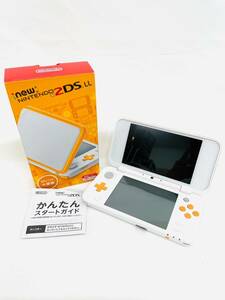 FM39*1.1　未使用　Nintendo　任天堂　2DS LL　JAN-001　ホワイト×オレンジ　ゲーム機　付属品あり