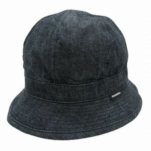 未使用品 23SS ネイバーフッド NEIGHBORHOOD DENIM BALL HAT デニム ボール ハット バケットハット ロゴ 刺繍 キャップ 帽子 231YGNH-HT06