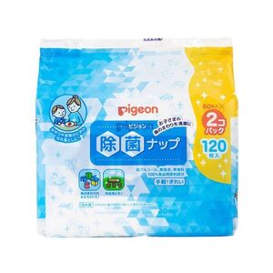 ピジョン 除菌ナップ 低アルコール 無着色 無香料 ふんわり厚手 60枚 2個入り X8パック