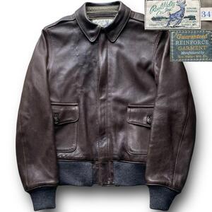 Real McCoys リアルマッコイズ A-2 ディアスキン フライトジャケット size 34 鹿革 レザー ミリタリー