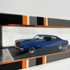 限定車 ixo 1/43 Chevrolet Chevelle SS 1970年 Blue イクソ シボレー シェベル アメ車 アメリカンカー ミニカー モデルカー