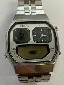 SEIKO セイコー H239-5020 クォーツ 腕時計　液晶不良　中古現状品　動作未確認　ジャンク　(60s)