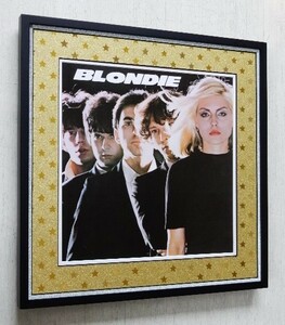 ブロンディ/レコードジャケット ポスター額付き/Blondie/ディーバ/デボラ ハリー/グリッターアート/glitter art Framed/お洒落なインテリア