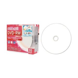 【新品】(まとめ) マクセル 録画用DVD-RW 120分1-2倍速 ホワイトワイドプリンタブル 5mmスリムケース DW120WPA.10S 1パッ