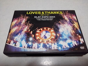 〇　GLAY　グレイ　DVD♪盤面美品　【　LOVES & THANKS　波動する心音　GLAY EXPO 2004　】