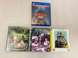 11s65 必見! PlayStation3 PlayStation4 ソフト 4本セット ガンダム戦記 ガンダム ブレイドストーム フライデー ザゲーム 中古品 現状品