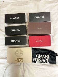 【正規品ヴィンテージ】CHANEL シャネル サングラス メガネ ボックス ケース 外箱 スペアパーツ TOM FORD Ferragamo Versace 希少品 