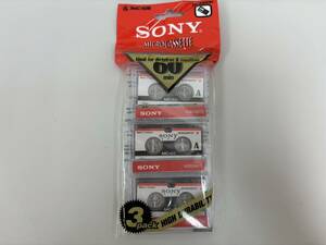 240522F SONY ソニー マイクロカセットテープ カセット テープ MICROCASSETTE 60min ３巻 セット 未使用品 未開封 HIGH DURABILITY 3MC-60B