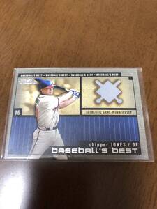 MLB Chipper Jones jersey fleer showcase チッパー　ジャージ